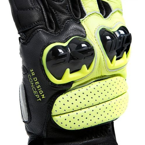 Dainese Impeto D-Dry Gloves Black Fluo-Yellow